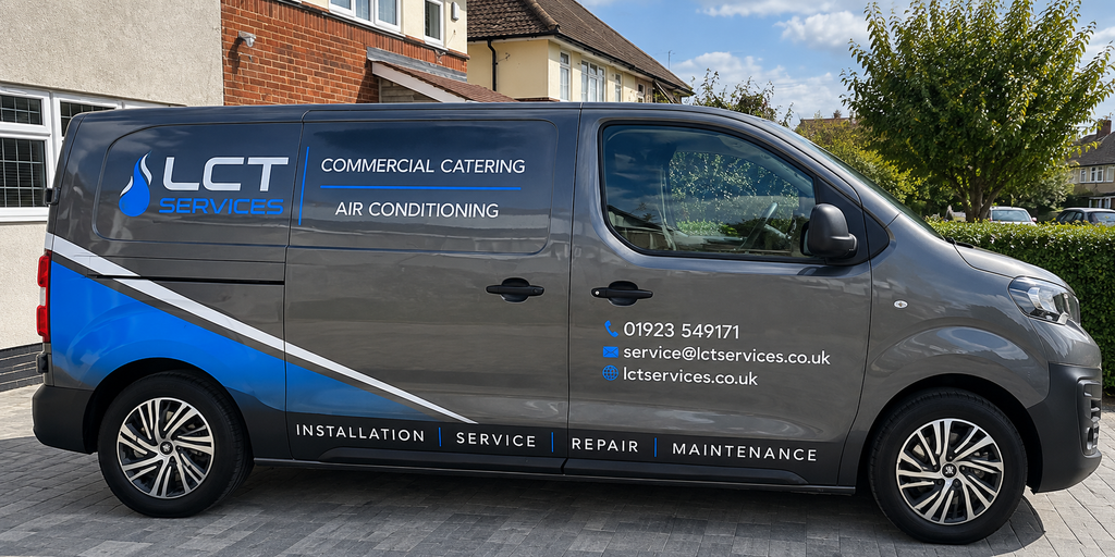 LCT Services commercial catering and air conditioning service van